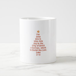 Christmas Verse Mug Luke 2:11 Jumbo-Tasse