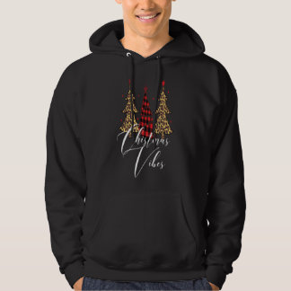 Christmas Vibes Buffalo Kariert Leopard Slim Chris Hoodie