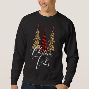Christmas Vibes Buffalo Kariert Leopard Slim Chris Sweatshirt
