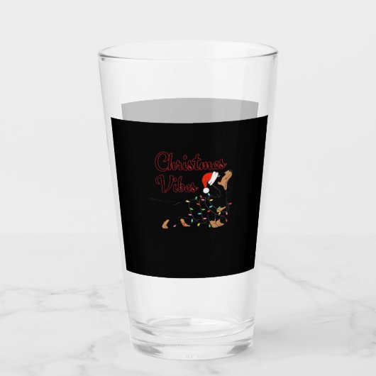 Christmas Vibes Classic T-Shirt Glas (Vorderseite)