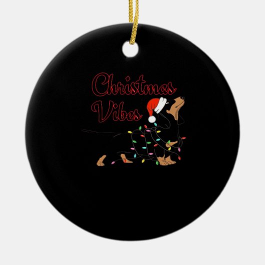 Christmas Vibes Classic T-Shirt Keramik Ornament (Vorne)