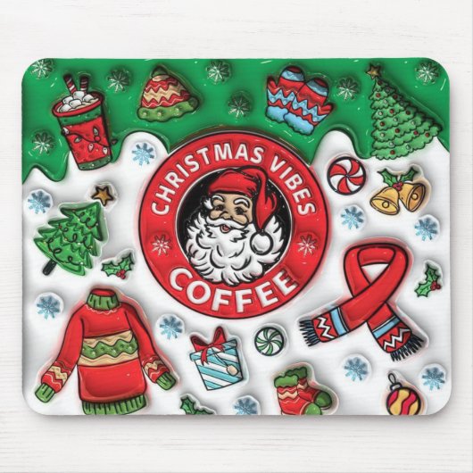 Christmas Vibes Coffee Mousepad (Vorne)
