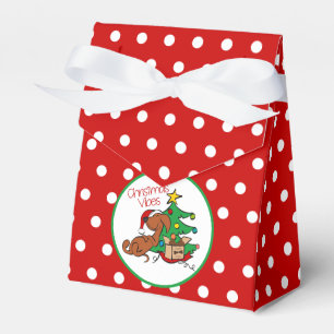 Christmas Vibes Dackel Dog Favor Box Geschenkschachtel