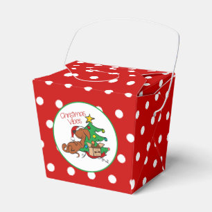 Christmas Vibes Dackel Dog Favor Box Geschenkschachtel