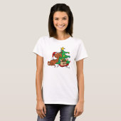 Christmas Vibes Dackel Dog T - Shirt (Vorne ganz)