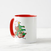 Christmas Vibes Dackel Hund Tasse (Vorderseite Links)