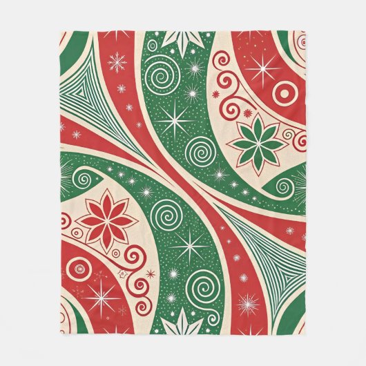 Christmas Vibes Fleecedecke (Vorderseite)