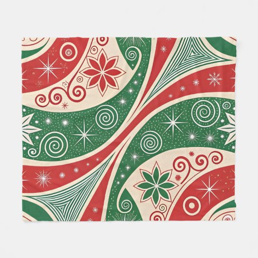 Christmas Vibes Fleecedecke (Vorderseite (Horizontal))