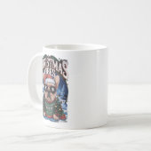 "Christmas Vibes French Bulldog Holiday Design" Kaffeetasse (Vorderseite Links)