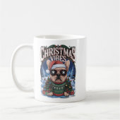 "Christmas Vibes French Bulldog Holiday Design" Kaffeetasse (Links)