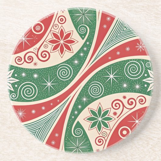 Christmas Vibes Getränkeuntersetzer (Vorne)