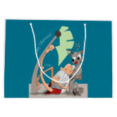 Christmas Vibes Große Geschenktüte (Rückseite)