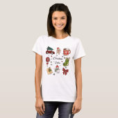 Christmas Vibes Holiday Sticker Pack T-Shirt (Vorne ganz)