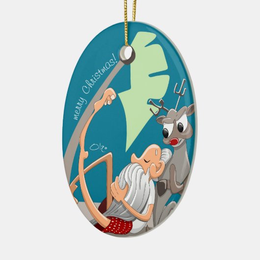 Christmas Vibes Keramik Ornament (Links)