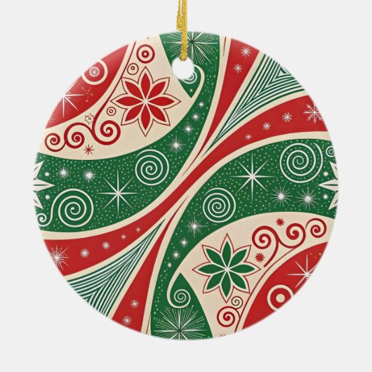 Christmas Vibes Keramik Ornament (Hinten)