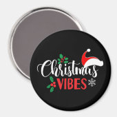 Christmas Vibes Magnet (Vorderseite/Rückseite)