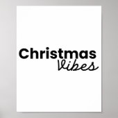 Christmas Vibes Modern Minimalist Trendy Styli Shi Poster (Vorne)