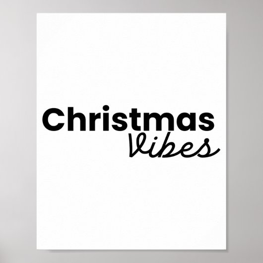 Christmas Vibes Modern Minimalist Trendy Styli Shi Poster (Vorne)