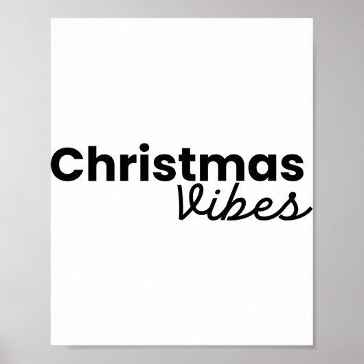 Christmas Vibes Modern Minimalist Trendy Styli Shi Poster (Vorne)