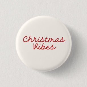 Christmas Vibes Modernes Minimalistisches Trendy Button