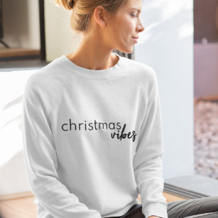 Christmas Vibes   Modernes Minimalistisches Trendy Sweatshirt