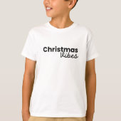 Christmas Vibes | Modernes Minimalistisches Trendy T-Shirt (Vorderseite)