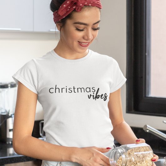 Christmas Vibes | Modernes Minimalistisches Trendy T-Shirt