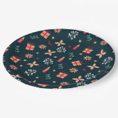 Christmas Vibes Pappteller (Schrägansicht)