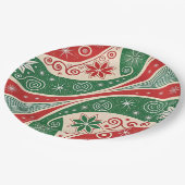 Christmas Vibes Pappteller (Schrägansicht)