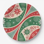 Christmas Vibes Pappteller (Vorderseite)