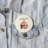 Christmas Vibes Pink Santa Button (Beispiel)