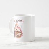 Christmas Vibes Pink Santa Kaffeetasse (Vorderseite Links)