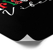 Christmas Vibes Santa Hat, Holly, Holiday Vibes Ch Poster (Ecke)