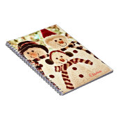 Christmas Vibes Snowman Celebration Notizblock (Rechte Seite)