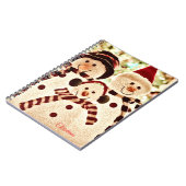 Christmas Vibes Snowman Celebration Notizblock (Linke Seite)