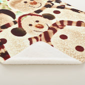 Christmas Vibes Snowman Celebration Sherpadecke (3/4)