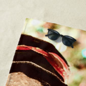 Christmas Vibes Snowman Celebration Strandtuch (Beispiel)