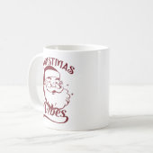 Christmas Vibes Vintage Design Kaffeetasse (Vorderseite Links)