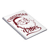 Christmas Vibes Vintage Design Notizblock (Rechte Seite)