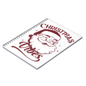 Christmas Vibes Vintage Design Notizblock (Linke Seite)
