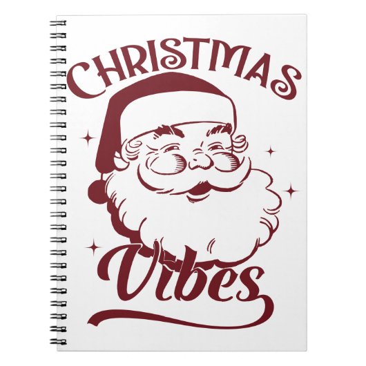 Christmas Vibes Vintage Design Notizblock (Vorderseite)