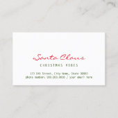 Christmas Vibes Visitenkarte (Vorderseite)