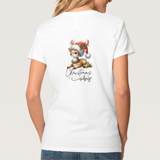 Christmas Vibes Women T - Shirt V Neck (Rückseite)