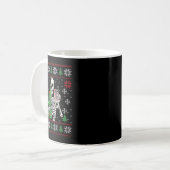 Christmas Vibes Xmas Skeleton Sorta Merry Sorta Sc Kaffeetasse (Vorderseite Links)