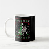 Christmas Vibes Xmas Skeleton Sorta Merry Sorta Sc Kaffeetasse (Links)