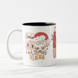 Christmas Vibes Zweifarbige Tasse