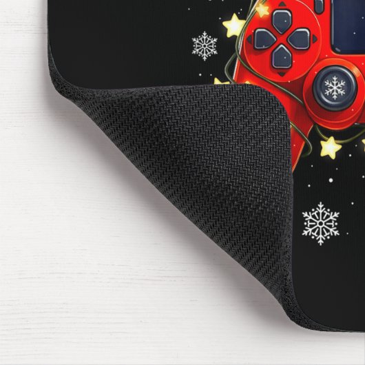 Christmas Video Game Controller Santa Hat Gamer Bo Mousepad (Ecke)