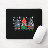 Christmas Viking Gnomes Funny Nordic Xmas Men Wome Mousepad (Mit Mouse)
