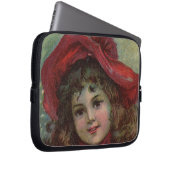 Christmas Viktorianisch Child Red Hat Girl Portrai Laptopschutzhülle (Vorne Rechts)