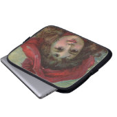 Christmas Viktorianisch Child Red Hat Girl Portrai Laptopschutzhülle (Vorne Knopf)